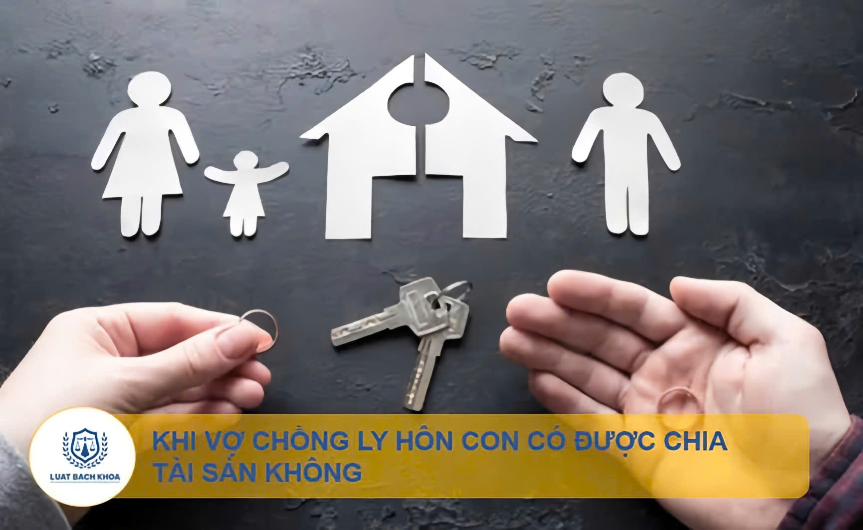 Khi vợ chồng ly hôn con có được chia tài sản không?